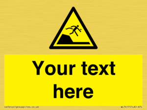 Custom Warning sudden drop in swimming or leisure pools